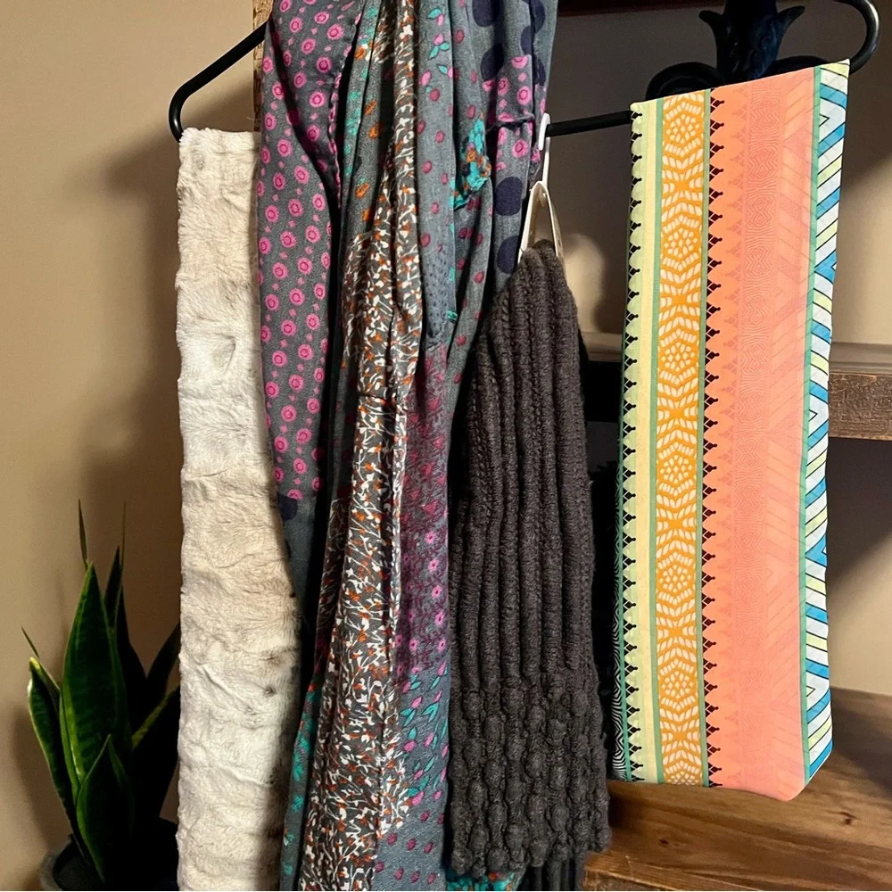 Colorful Patterned Scarves Collection - Picture 3 of 3